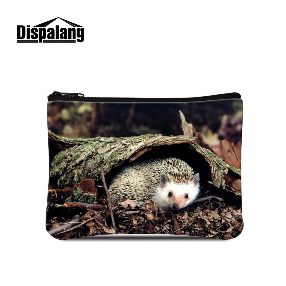 Dispalang Piuttosto Riccio Animale Logo su Del Raccoglitore Mini borsa di Trucco Del Sacchetto Bambini Cambiamento della Tela di canapa Della Borsa Della Moneta per Le Donne Portatile Sacchetto Dei Soldi: Oro