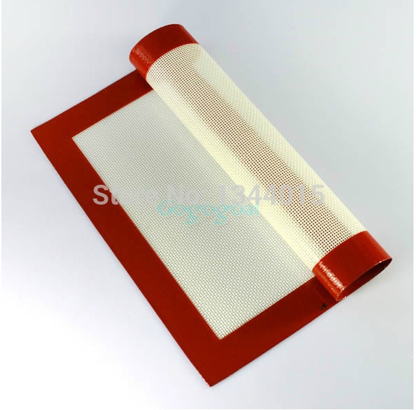 Tapete de silicona reforzada con fibra de vidrio de grado alimenticio italiano de 60x40cm, tapete de Fondant de alta resistencia para repostería, utensilios de cocina M0012