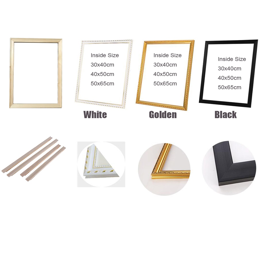 en bois PVC Mousse bricolage Photo Mur Toile Peinture À L'huile, Affiche Murale cadre photo, cadre Photo décor intérieur cadres extérieurs
