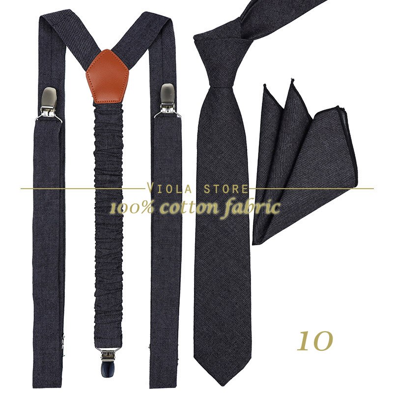 Pfirsichblau-lavendelfarbenes, einfarbiges baumwoll-set mit 2.5cm hosenträgern und 6cm krawatten, krawattenhalter, einstecktuch, verstellbarem riemen, hochzeitsaccessoire: Nr . .10