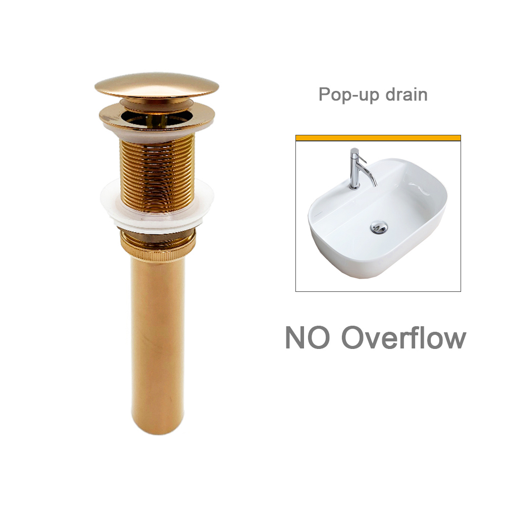 8-Farben-Pop-hoch-Abflussrohr-setzt für Badezimmer, Waschbecken, Abfallstopfen, Ventil, Waschbecken, Wasserkopf, undichtes Stopper-einstellen, Rotguss, Grau, Weiß: Lavendel