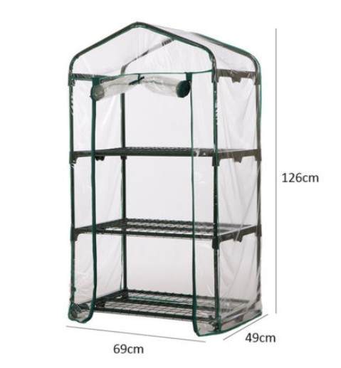 69*49*126cm Garden Green House Tent Warm Greenhouse Flower Plants Gardening Outdoor Grow Box Tent Garden Access