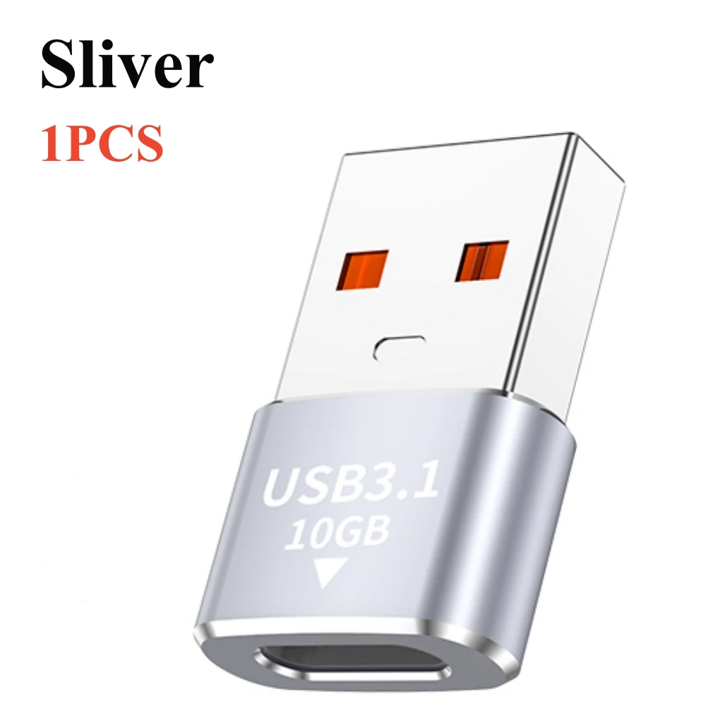 Elough Adattatore USB 3.1 a Tipo C OTG 120W Ricarica rapida 10G USB Maschio a USB C Femmina Connettore per Cellulare PC Laptop iPad: Rose Gold