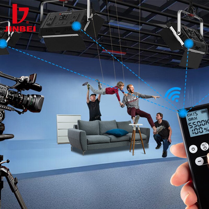 JINBEI EF-RC 2.4G Wireless Remote Shutter Controller Channel and Group Portable Compatible Continuous Light EFII60 EF-150/200