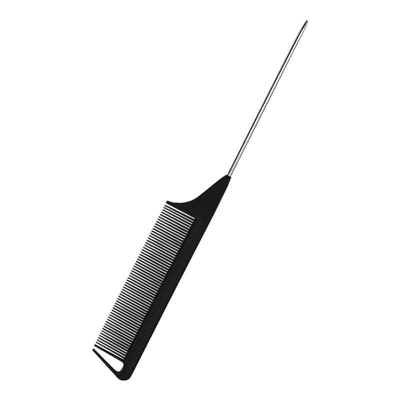 1Pc Professionele Haar Staart Kam Haar Stijl Anti-Statische Fijne Kam Met Rvs Spiked Styling beauty Tools