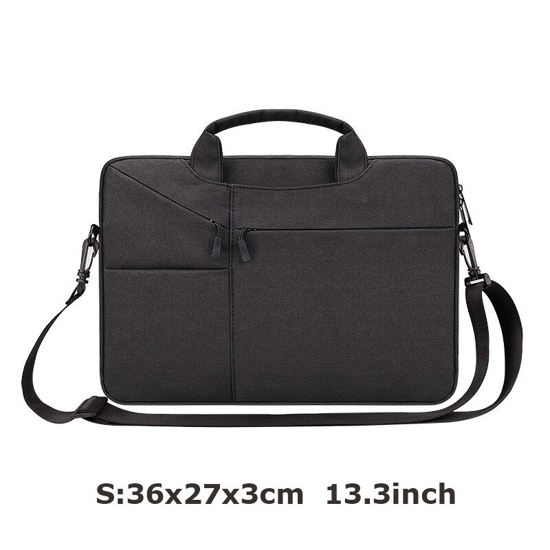 Wodoodporna torba na laptopa kobiety mężczyźni 13.3 15.6 16 cal Case dla Macbook Air Pro torby dla Xiaomi Acer Notebook ziper rękawem pokrywa: 5-S