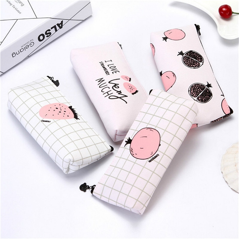 Kawaii Expression Etui Pu Schoolbenodigdheden Briefpapier Pencilcase School Leuke Pennenbakje School Gereedschap