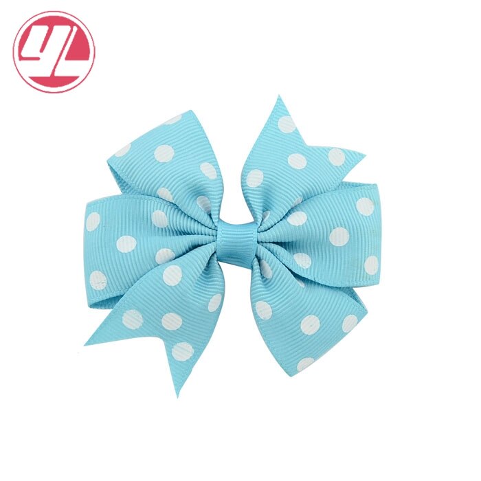 Stip 3 inch kinder grosgrain lint strikken met clip boutique strikken doe-het-zelf haaraccessoires voor babymeisjes 592: 7
