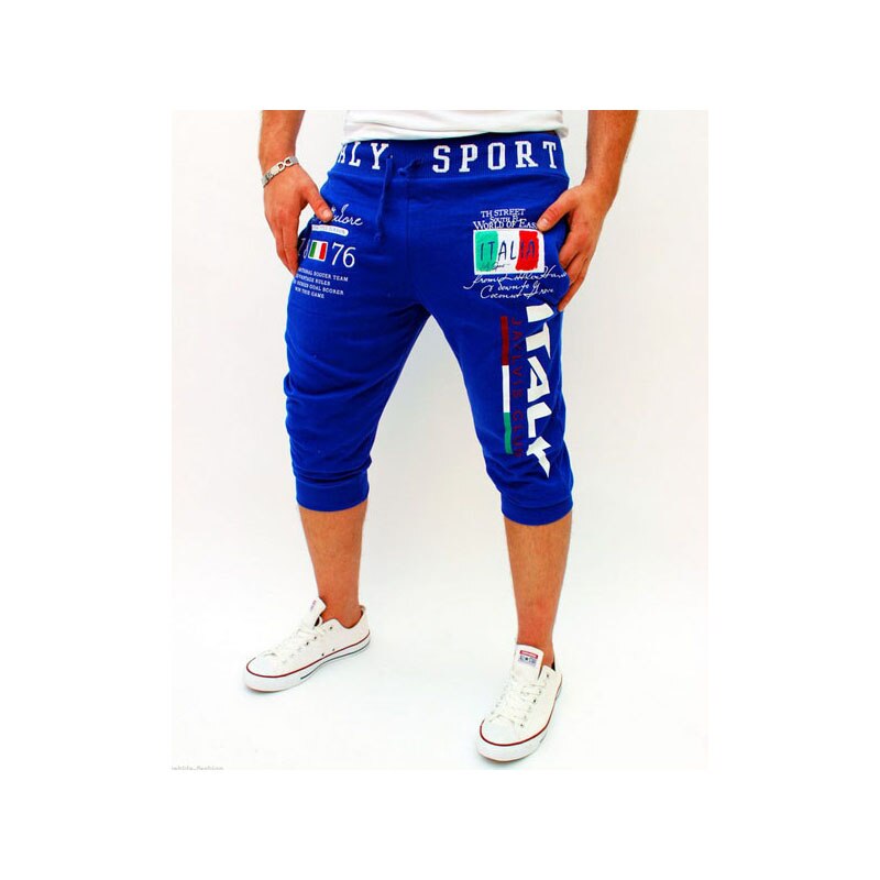 Mäns casual shorts italiensk flagga tryck stor storlek