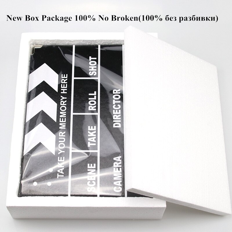 10 inch Photo Albums Black Clapper Board Self-Adhesive Photo Album Photos Memory Record Scrapbook Wedding Birthday