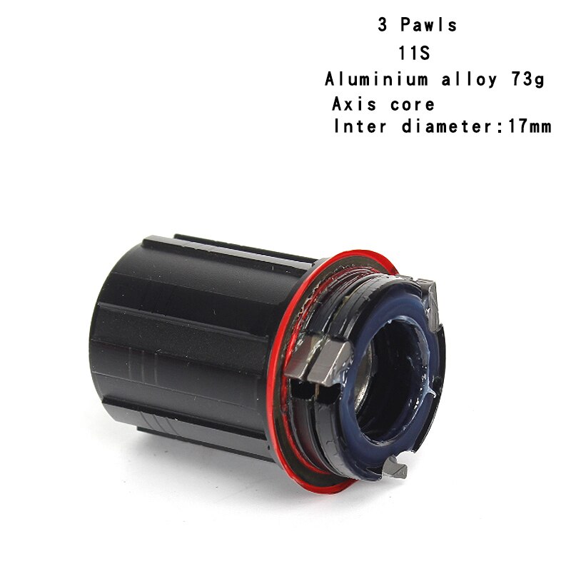 3 pawls freehub bike rear hub parts mtb road bicycle column foot 8/9/10/11S freehub Aluminum alloy cassette body: aluminum 11S 17mm