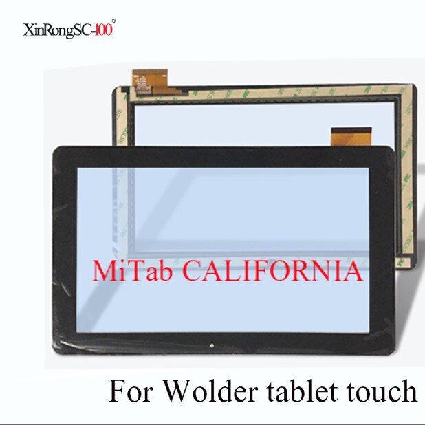 Touch screen panel digitizer glas til tablet wolder mitab california/prag/freedom 3g/ farver 10.1/ connect/one 10 york: Mitab californien