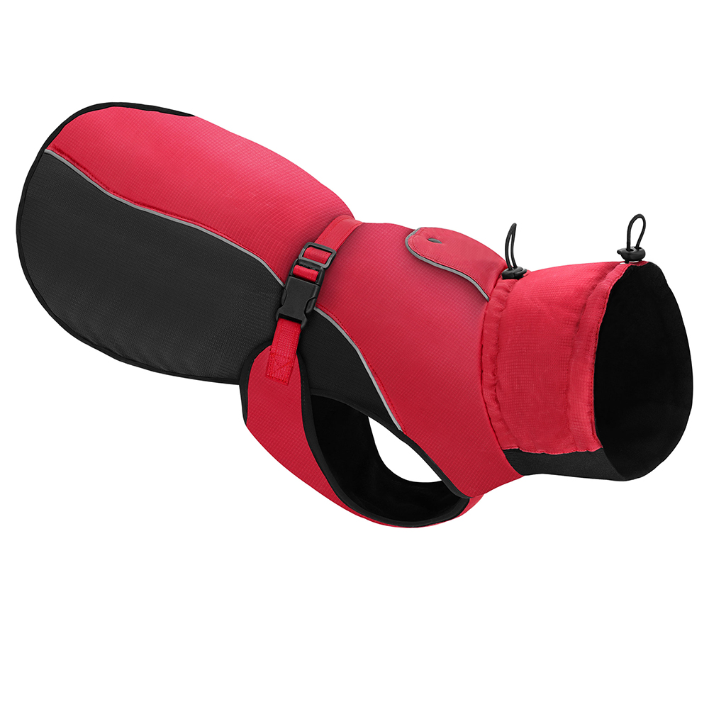 Waterdichte hondenwinterjas Reflecterend Winddicht Grote hondenkleding Zachte hondenjas Jassen Verstelbaar voor middelgrote honden Pitbull: 4XL / Rood