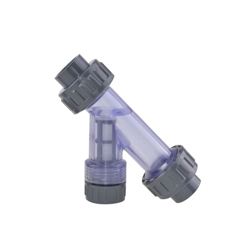 PVC trasparente a forma di Y filtro serbatoio di pesce IN PVC tubo da giardino tubo di acqua connettore: 25