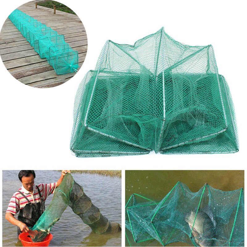 Shrimp Cage Fishing Net Catcher Trap Foldable Portable For Crab Crayfish Lobster DX88