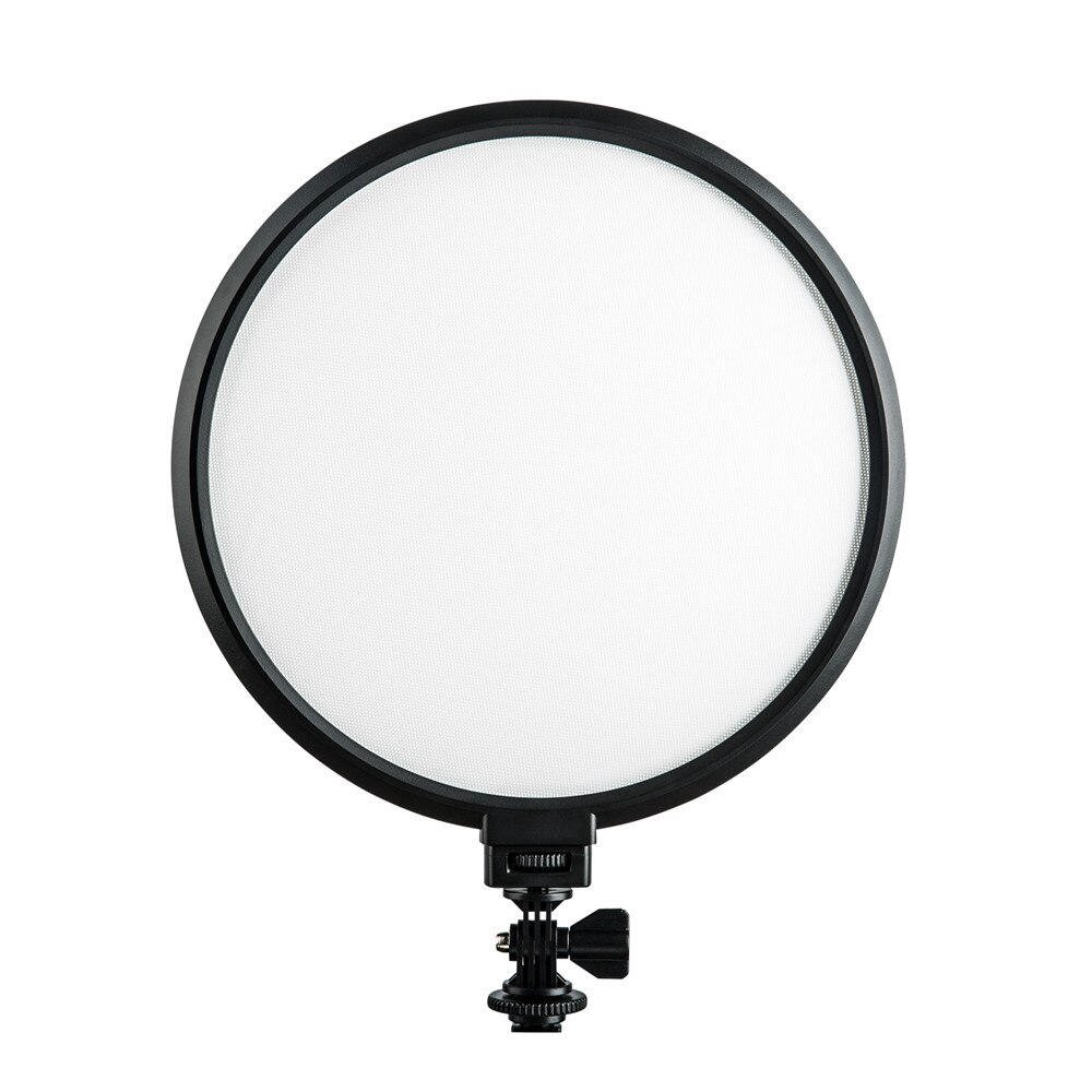 Viltrox vl -300t slank 7 '' rund ringe video ledet lampe 18w tofarget dimbar cri 95+  mykt lys til kamerafotografering: naken lys