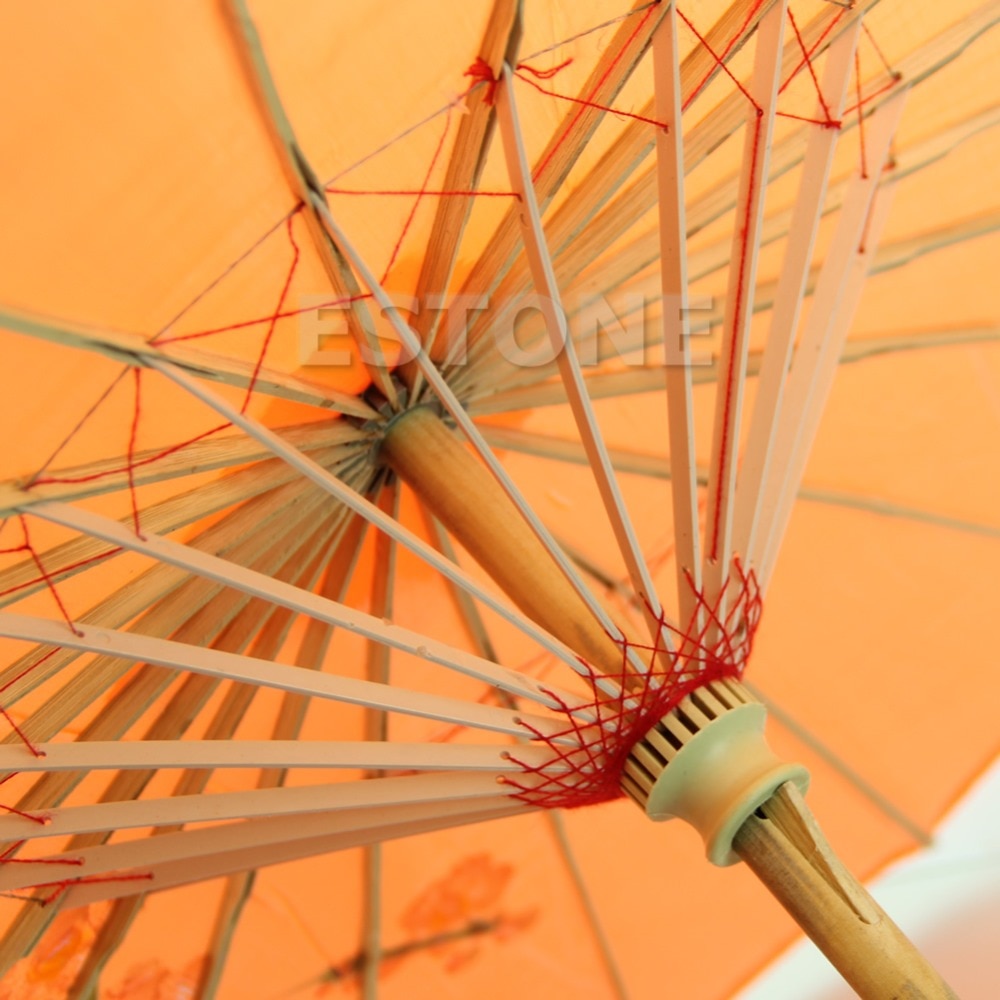 Kinesisk japansk paraply art deco malet parasol paraply