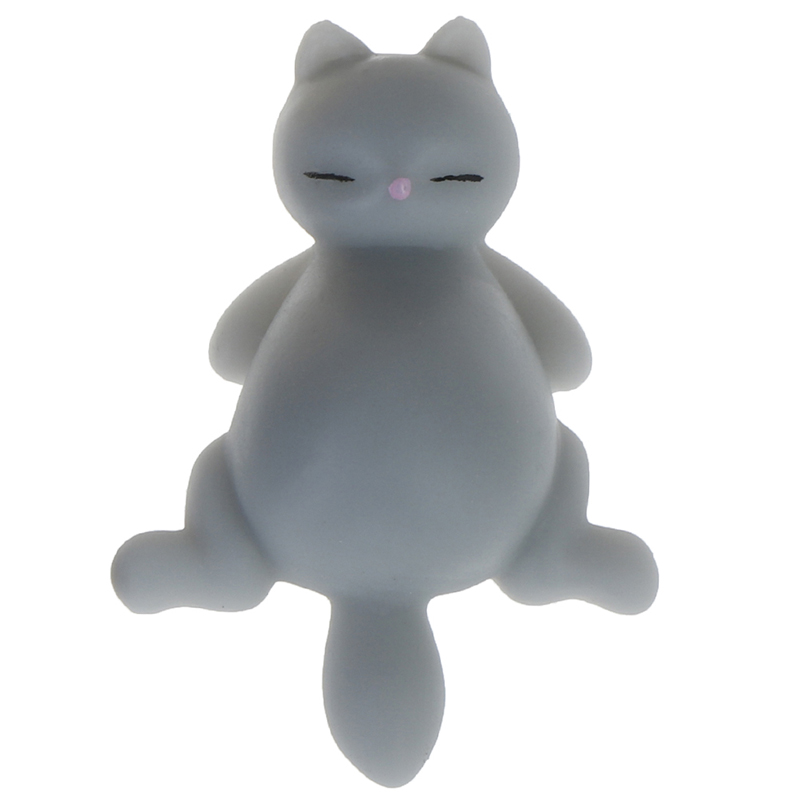 1Pcs Leuke Squishy Cat Antistress Bal Squeeze Mochi Stijgende Afreageren Soft Sticky Stress Grappige Decompressie Speelgoed: C