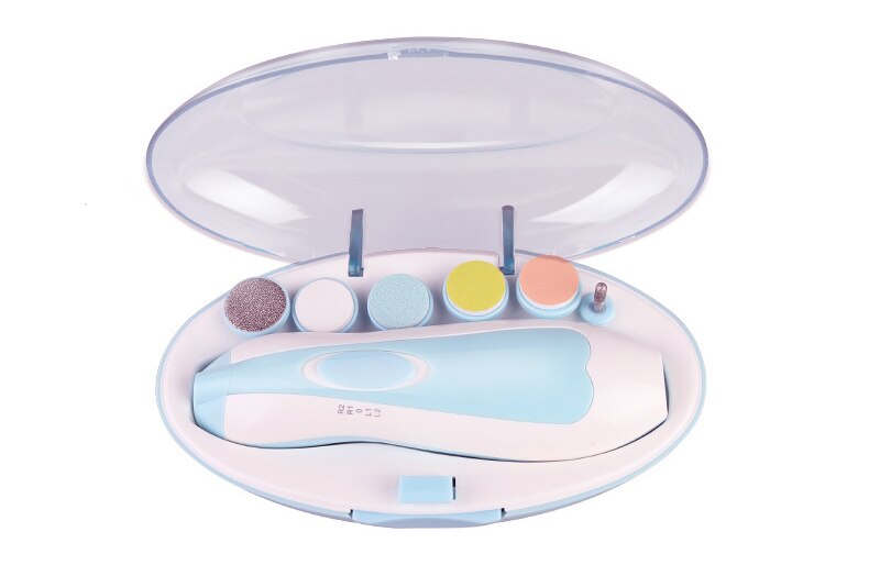 Baby Veilig Elektrische Nagelknipper Cutter Baby Nail Trimmer Manicure Pedicure Clipper Cutter Schaar Kids Infant Nail Care ER870: Blauw