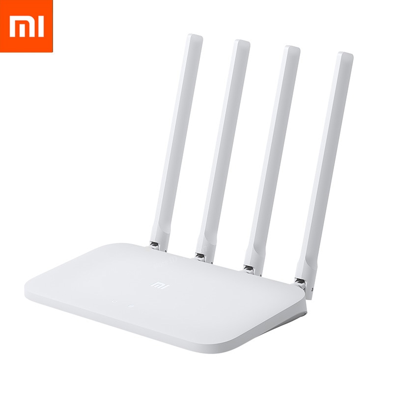 Xiaomi mijia roteador wi-fi 4c 64 ram, 802.11 b/g/n 2.4g 300mbps 4 antenas inteligente roteadores sem fio da banda do controle do aplicativo, repetidor