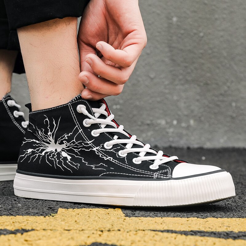 DHXH chaussures pour hommes printemps nouvelles chaussures hommes marée chaussures étudiant tissu chaussures coréen sauvage chaussures décontractées chaussures en toile