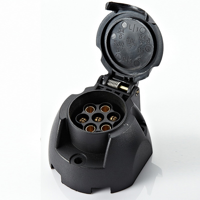 Truck accessories 12V 7pin plastic Trailer Socket female lighting baord trailer accessories Trailer Parts caravan accessories