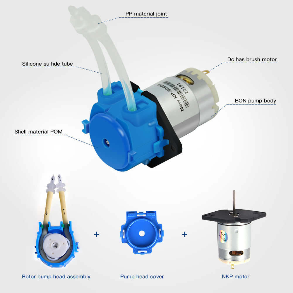 Peristaltische Pomp DC 24v DIY Huishoudelijke Mini Pomp Stille zelfaanzuigende Pomp Voor Lab Analytische