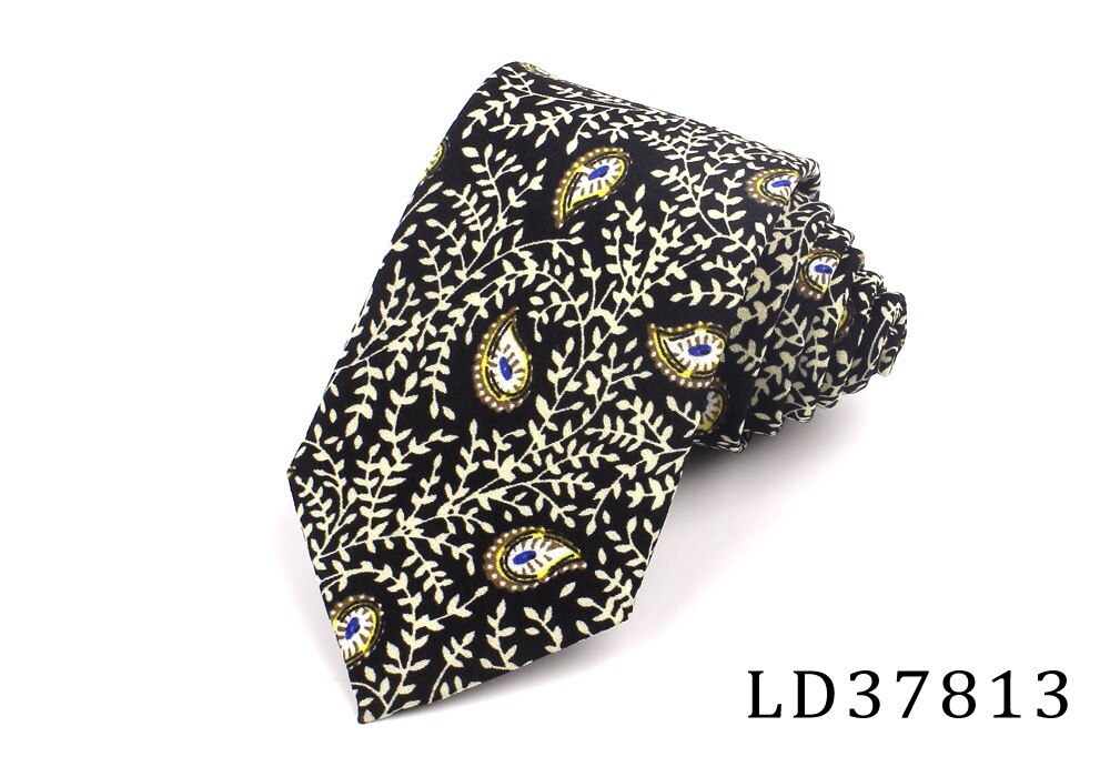 Nowe kwiatowe krawaty dla mężczyzn drukowane szyfonowe krawaty męskie krawaty wiosna lato Slim krawat moda cienki krawat na wesele: LD37813