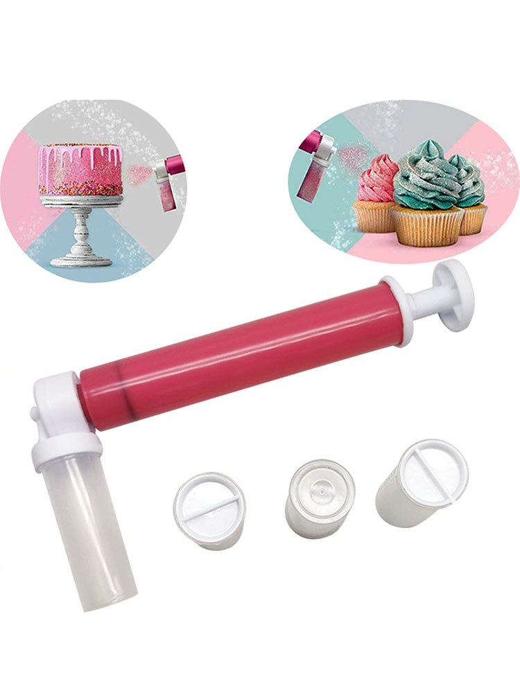 Pistolet aérographe manuel pour gâteaux, Gadget de cuisine, pâtisserie, Desserts, outils de décoration ménagers, 1 pièce