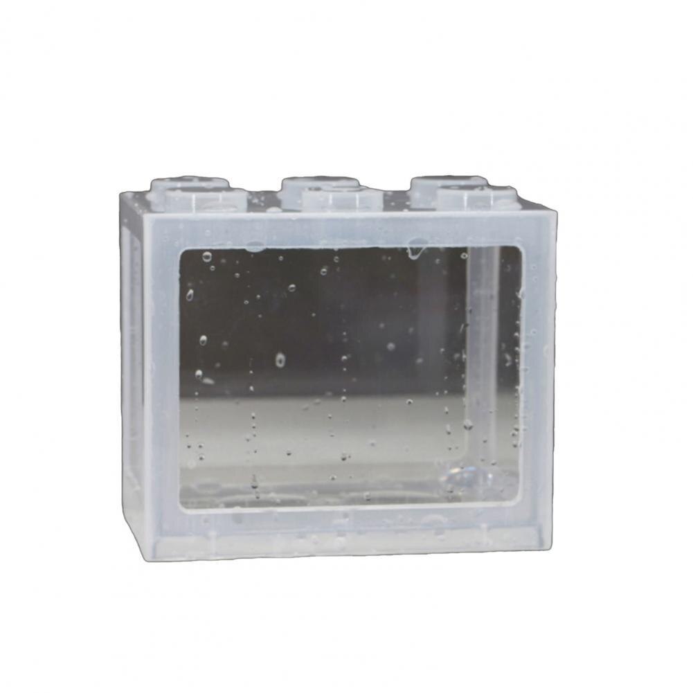 Small Fish Tank Functional Goldfish Shrimp Small Fish Tank Easy to Disassemble Wide Application Mini Fish Bowl: Transparent