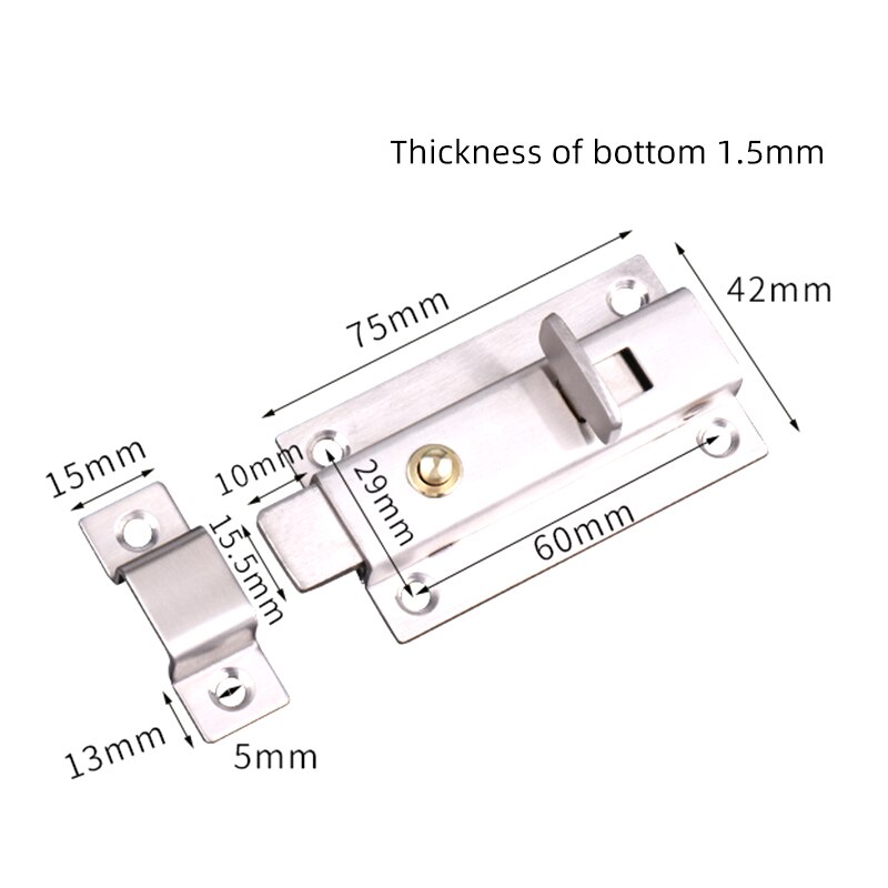 BETOCI Stainless steel latch lock latch spring automatic lock latch latch lock install bathroom door cabinet lock hardware