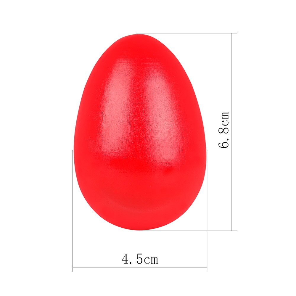 Trä maracas äggskakare musik slagverk instrument ägg 2 st röda orff instrument barn barn utbildning