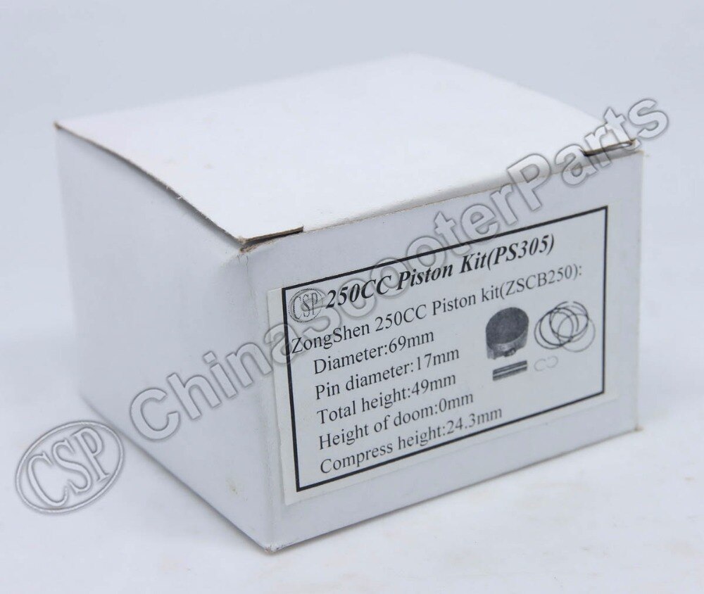 69MM 17MM Piston Rings Gasket Kit CB250 250CC 169FMM ZongShen Shineray Kaya Xmotos Apollo orion Dirt Pit Bikes Parts