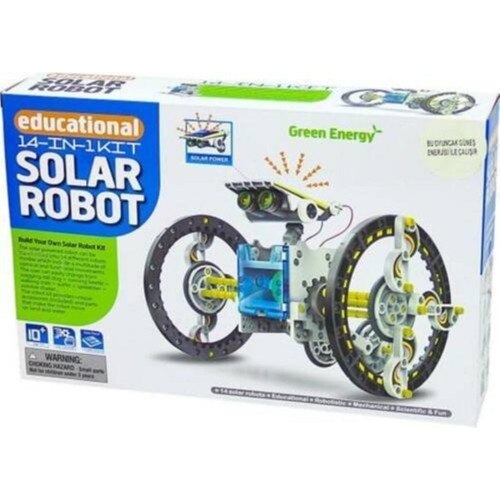 Kit di fabbricazione di Robot ad energia solare heticareto giocattolo educativo 14 In 1 Kit solare