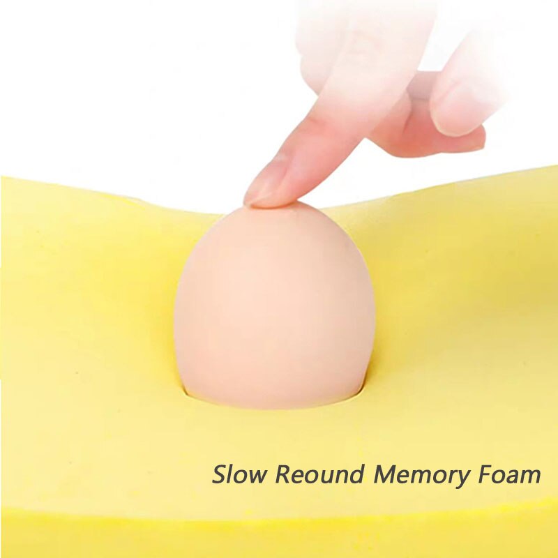 Purenlatex memory foam hovedpude sæde rygpude beskytter nakke cervikal halebenet pude til iskias og rygsmerter