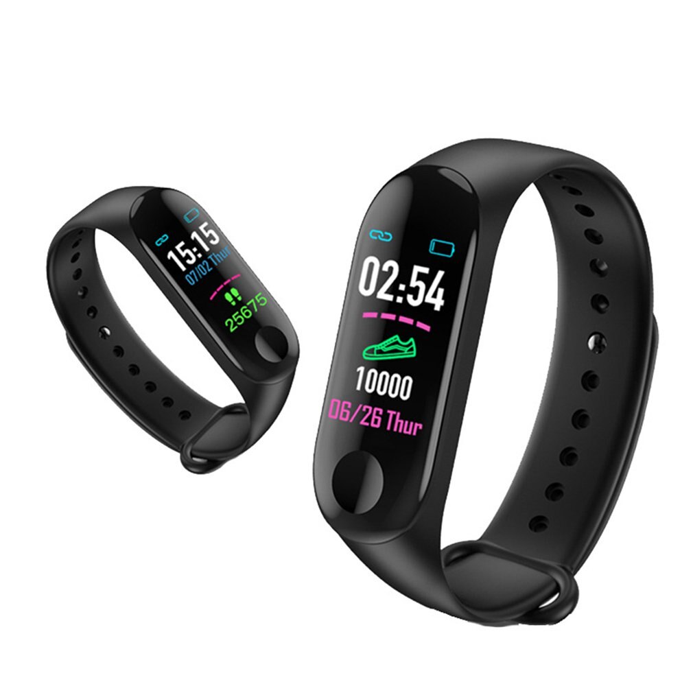 M3 inteligente pulseira de fitness banda com medidor de pulso pressão medição esporte atividade rastreador fitness relógio saúde vida