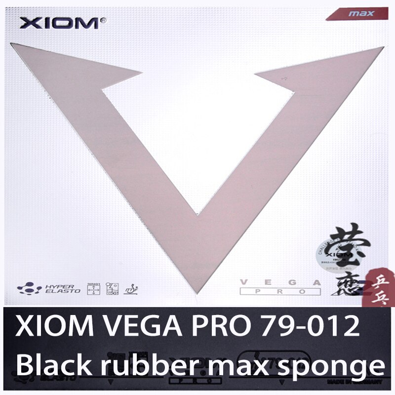 Original Xiom VEGA 79-012 table tennis rubber good astringent table tennis racket indoor sports racquet sports: 79-012 black max