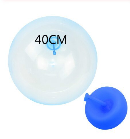 Magic Ball Bubble Giant Amazing Bubble Ball Blow Up Balloons Toy Fun Party Summer Game Bubble Ball Stress Ball Outdoor: 40CM  blue
