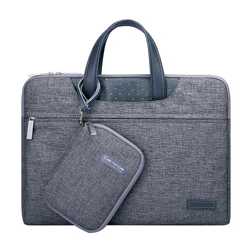 Business Aktentasche 11, 13,3, 14 zoll Laptop Tasche 15,6 Für Macbook Air 13 Frauen Handtasche Laptop Sleeve Tasche Für Macbook Pro 15 Fall: Grau / 11-inch