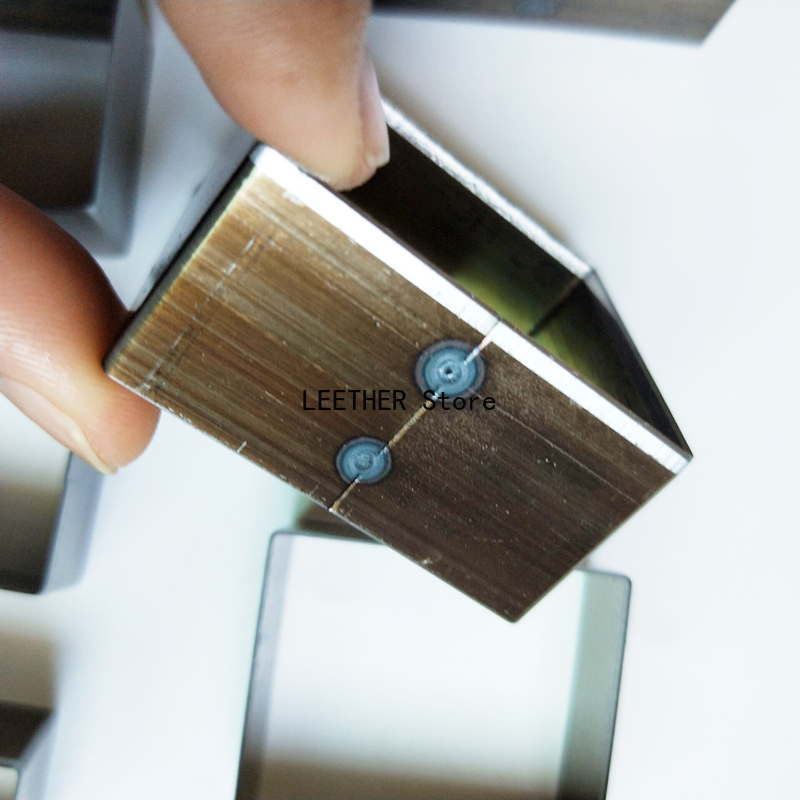 Japan stål klinge regel udstanset stål punch regel skåret firkantet skæreform træ matricer til læder cutter til læder håndværk 10-50mm