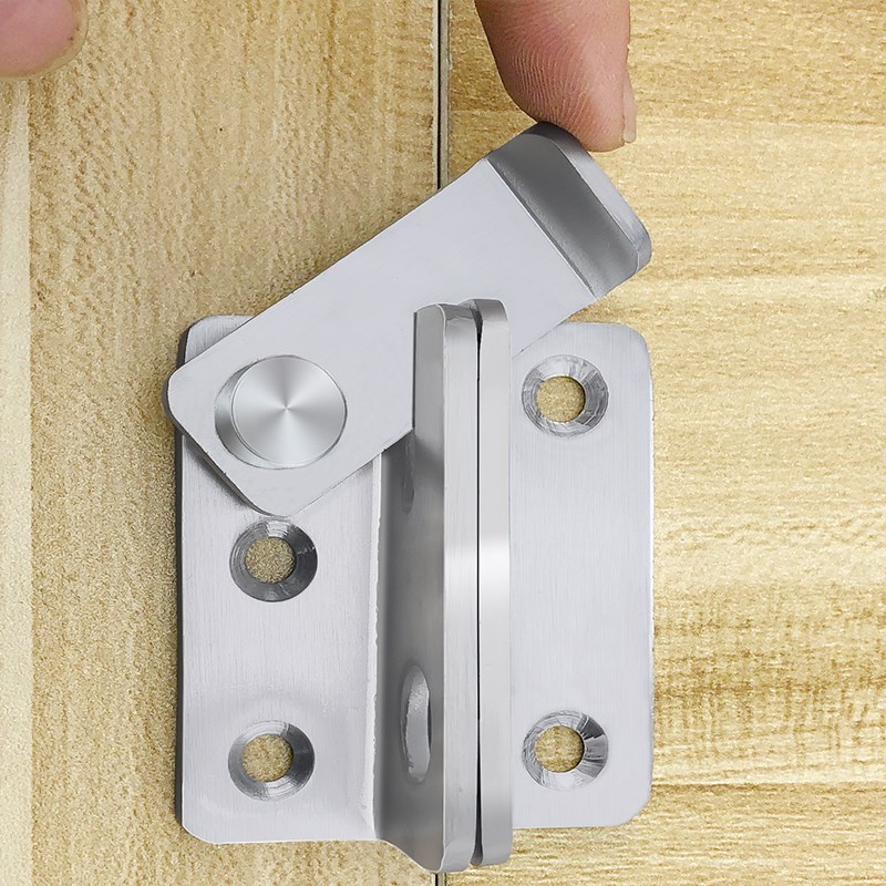 1 sæt beskyttelsesbolt med skruer skydedør låsehåndtag tykkere rustfrit stål lås hjem sikkerhedskæde dør hardware