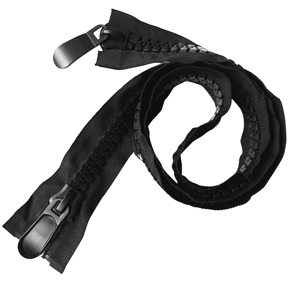 #20 Black Marine Zippers Separating Zipper Double Slider For Boat Canvas Outdoor