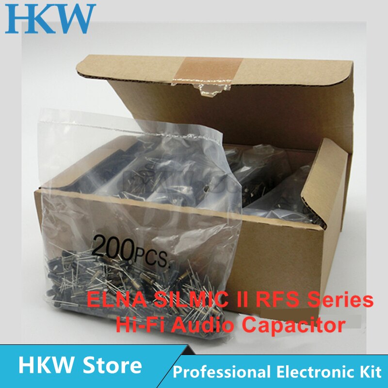 ELNA SILMIC II RFS seria HiFi kondensator Audio 6.3V 10V 16V 25V 50V 63V 100V 10uF 22uF 47uF 100uF 220uF 470uF 1000uF oryginalny