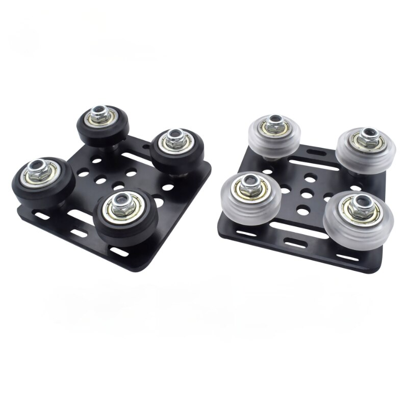 1PC V gantry plat set special slide plate Pulley with Black/ White wheels 3D Printer Parts V-slot aluminum profiles