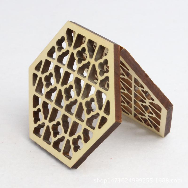 Bergkedja trä hexagonal präglad erhu ljudfönster massivt trä urheen tillbehör stränginstrument delar & tillbehör: Default Title