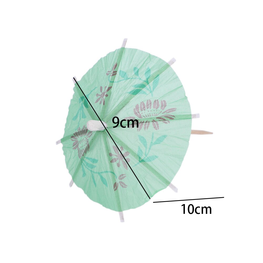 Parasol en papier pour décoration de Cocktail, parapluie, décor de boisson glacée d&#39;été, 50pcs