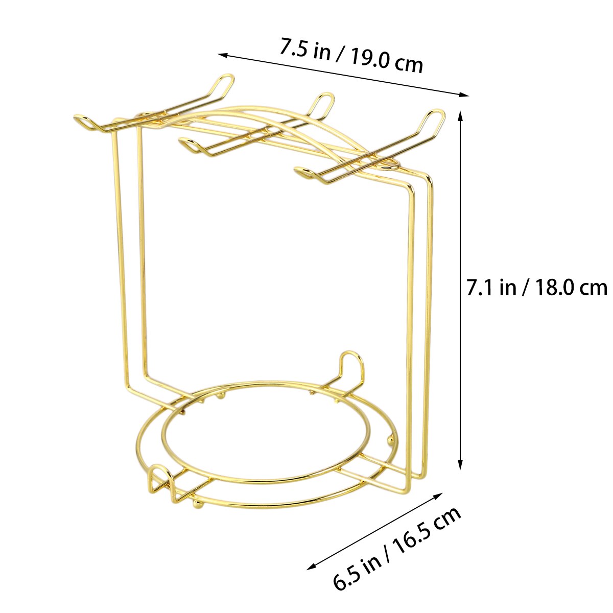 Coffee Cup Plate Organizer Coffee Cup Holder Kitchen Decoration Cabinet And Counter Shelf Organizer Mug Holder For 4Cups 6Plates: Type A Golden