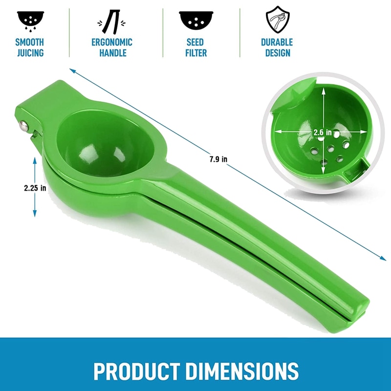 Metal Lemon Squeezer, Citrus Juicer, Manual Press Citrus Hand Juicer for Extracting the Most Juice Possible
