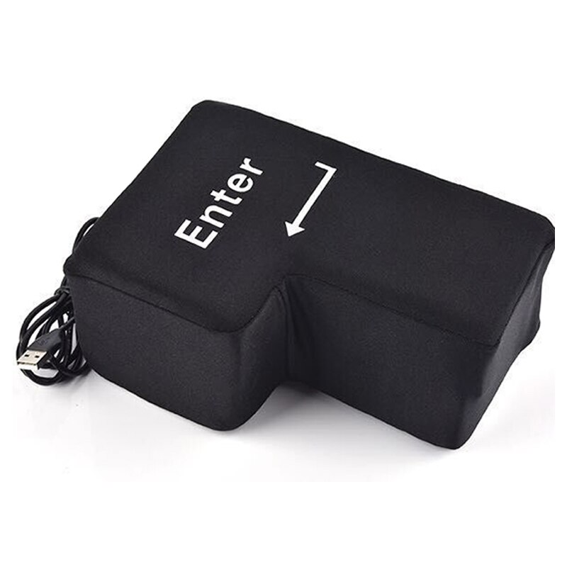 Usb enter -näppäin stressinpoistopainike päiväunet pöytäkoneen tyynyn palautusnäppäin kannettavalle tietokoneelle toimistolle ohjelmoija iso tuuletusaukko pehmolelu: Default Title