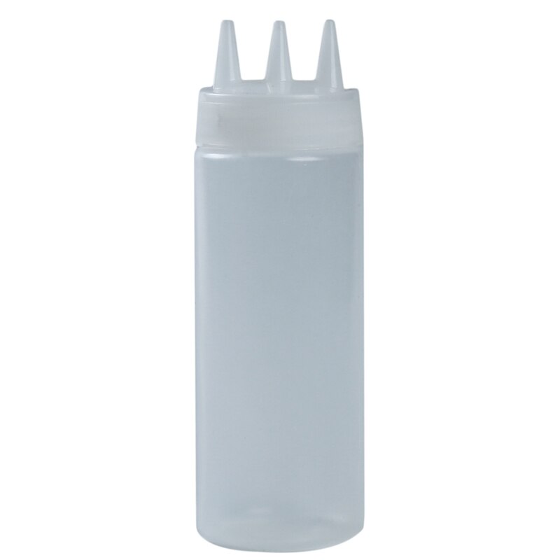 3Hole Squeeze Bottle Condiment Mustard Dispenser Sauce Vinegar Ketchup Gravy Cruet Kitchen Gadgets Plastic Oil Vinegar Bottles